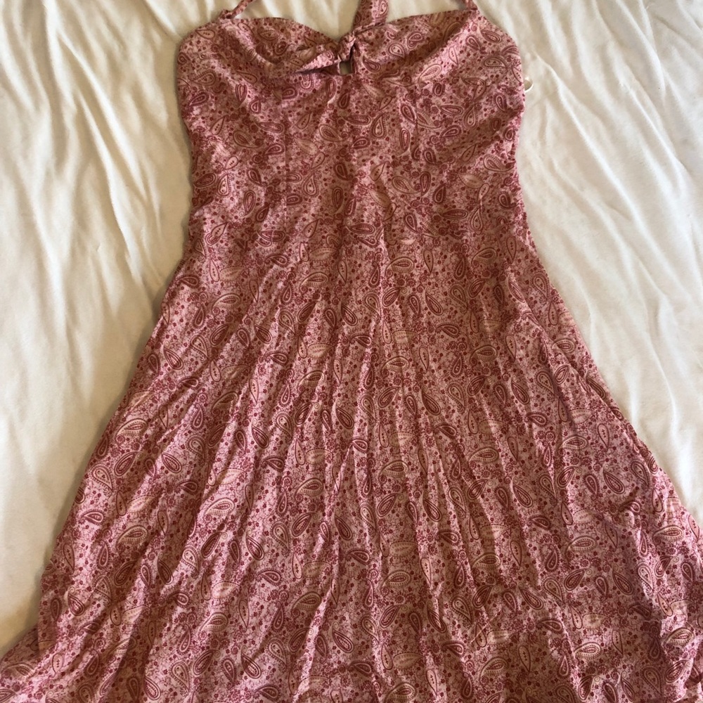 Paisley halter dress